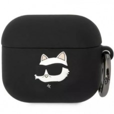 Чохол Karl Lagerfeld Silicone Choupette Head 3D для AirPods 3 Black (KLA3RUNCHK)