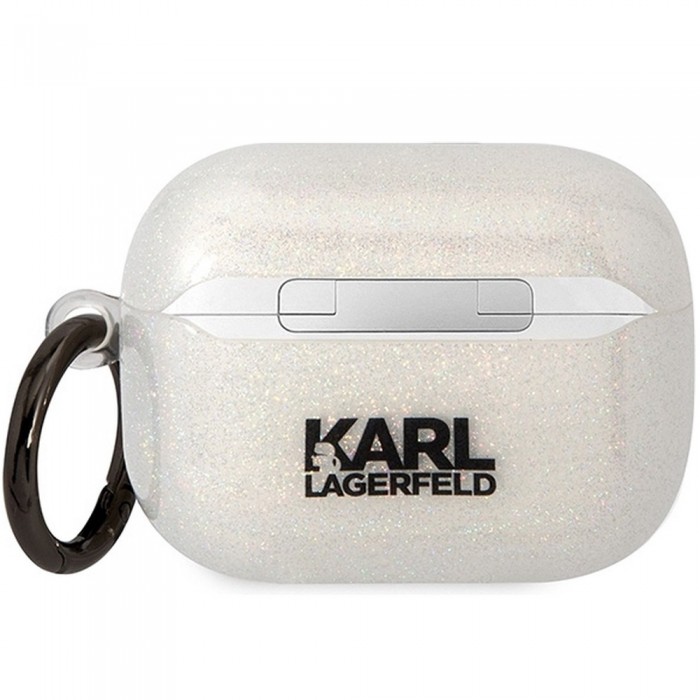 Чохол Karl Lagerfeld Gliter Karl & Choupette для AirPods 3 Transparent (KLA3HNKCTGT)