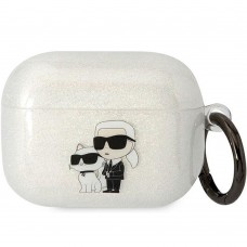 Чохол Karl Lagerfeld Gliter Karl & Choupette для AirPods 3 Transparent (KLA3HNKCTGT)