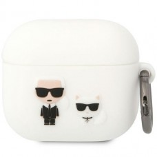 Чохол Karl Lagerfeld Silicone Karl & Choupette для AirPods 3 White (KLACA3SILKCW)