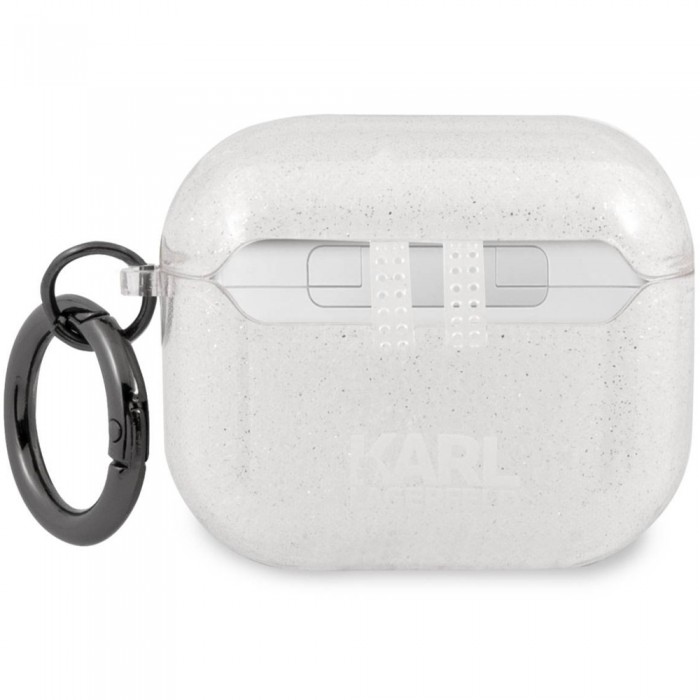 Чохол Karl Lagerfeld Glitter Choupette для AirPods 3 Silver (KLA3UCHGS)