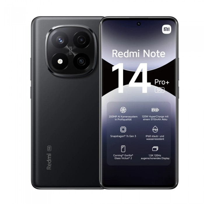 Xiaomi Redmi Note 14 Pro+ 5G 12/512GB Midnight Black