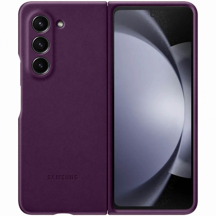 Чохол Leather Case для Samsung Fold 5 Purple (AAA)