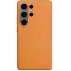 Чохол Leather Case для Samsung S25 Ultra Orange (AAA)