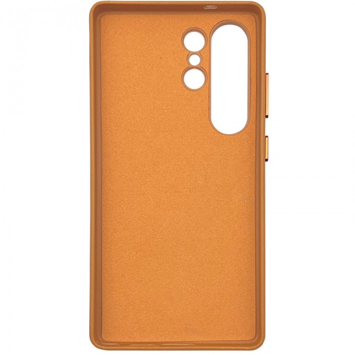 Чохол Leather Case для Samsung S25 Ultra Orange (AAA)