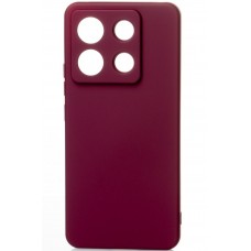 Силіконова накладка Soft Silicone Case для Xiaomi Redmi Note 13 Pro 5G/Poco X6 5G Burgundy