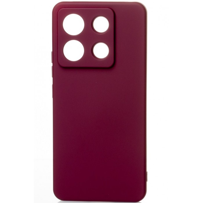 Силиконовая накладка Soft Silicone Case для Xiaomi Redmi Note 13 Pro 5G/Poco X6 5G Burgundy