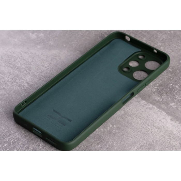 Силіконова накладка Soft Silicone Case для Xiaomi Redmi 12 Dark Green