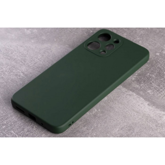 Силіконова накладка Soft Silicone Case для Xiaomi Redmi 12 Dark Green