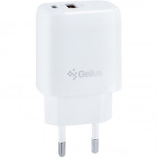 Зарядний пристрій Gelius X-Duo GP-HC014 USB+Type-C QC3.0/PD20W White