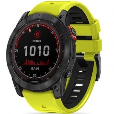 Ремешок Tech-Protect IconBand Pro для Garmin Fenix 3 | 5X | 3HR | 5X Plus | 6X | 6X Pro | 7X Lime Black (9319456605129)