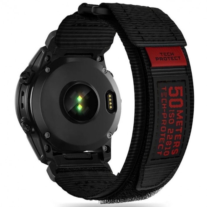 Ремінець Tech-Protect Scout Pro для Garmin Fenix 5 | 6 | 6 Pro | 7 Black (5906203690930)