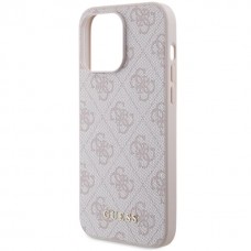 Чохол Guess 4G Metal Gold Logo для iPhone 14 Pro Pink (GUHCP14LG4GFPI)