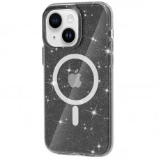 Чехол Galaxy Sparkle MagFit для iPhone 13/14 Black+Glitter