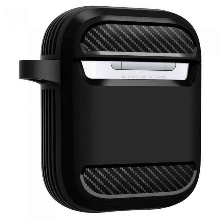 Чехол Spigen для AirPods 2/1 Rugged Matte Black (ASD01117)