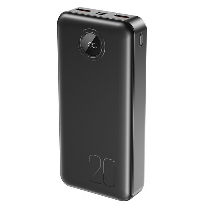 Зовнішній акумулятор Power Bank XO PR239 20000mAh PD20W + QC22.5W Black