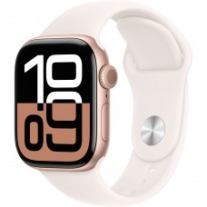 Смарт-годинник Apple Watch Series 10 GPS 42mm Rose Gold Aluminium Case with Light Blush Sport Band - S/M (MWWH3QH/A)