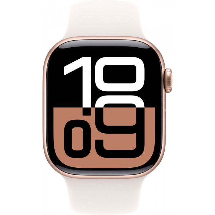 Смарт-часы Apple Watch Series 10 GPS 42mm Rose Gold Aluminium Case with Light Blush Sport Band - S/M (MWWH3QH/A)