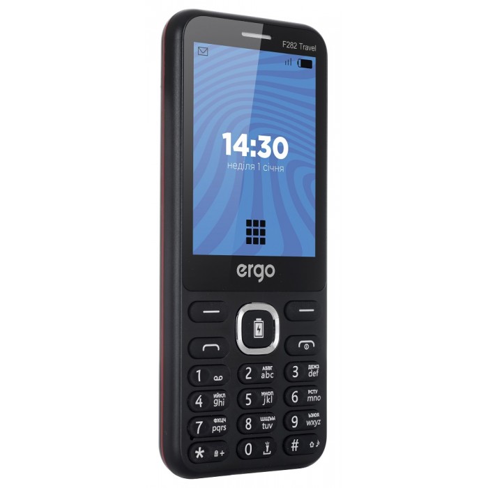 Мобильный телефон Ergo F282 Dual Sim Black