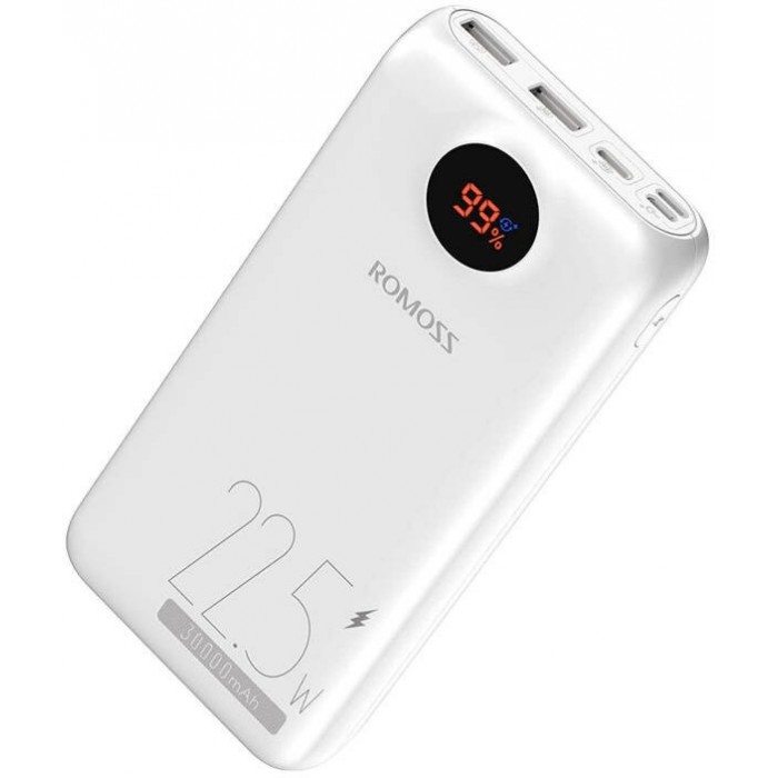 Зовнішній акумулятор Power Bank Romoss 30000mAh 22.5W PSW30PF (PSW30-152-1133H) White