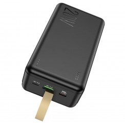 Зовнішній акумулятор Power Bank Hoco J87B 30000mAh Tacker PD20W+QC3.0 Black