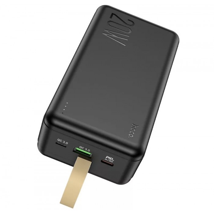 Зовнішній акумулятор Power Bank Hoco J87B 30000mAh Tacker PD20W+QC3.0 Black