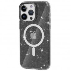 Чохол Galaxy Sparkle MagFit для iPhone 14 Pro Black+Glitter