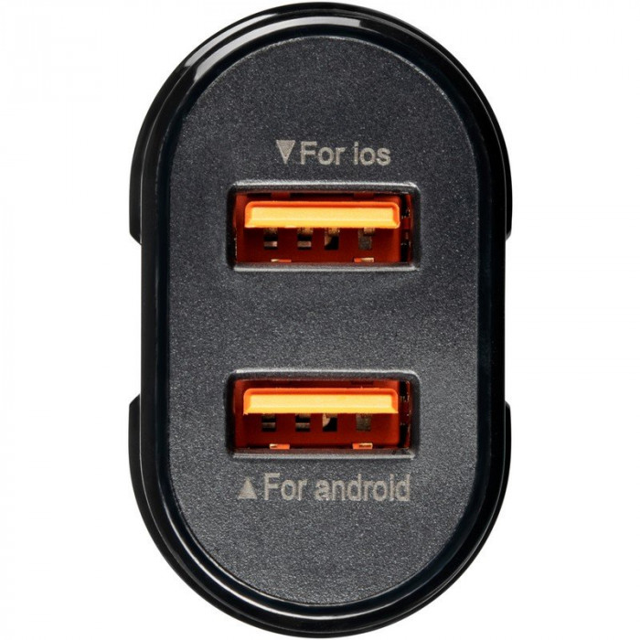 Мережевий зарядний пристрій Gelius Avangard GP-HC06 2USB 2.4A 12W + кабель Type-C Black