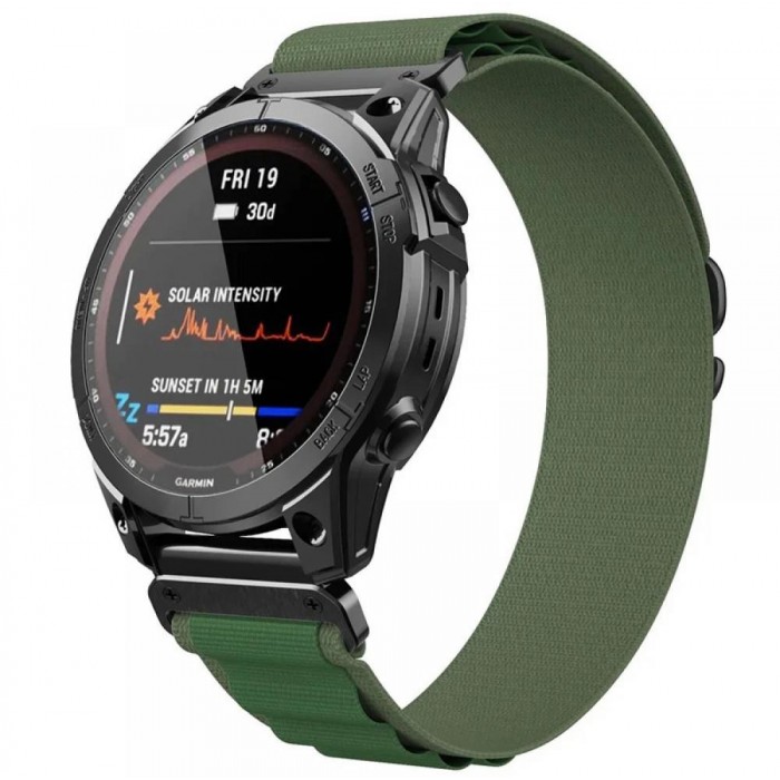 Ремешок Tech-Protect Nylon Pro для Garmin Fenix 3 | 5X | 3HR | 5X Plus | 6X | 6X Pro | 7X Military Green (9319456607765)