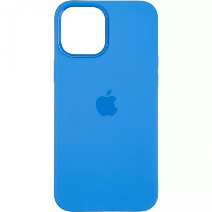 Чохол Silicone Case MagSafe &amp; SplashScreen iPhone 12 Pro Max Capri Blue