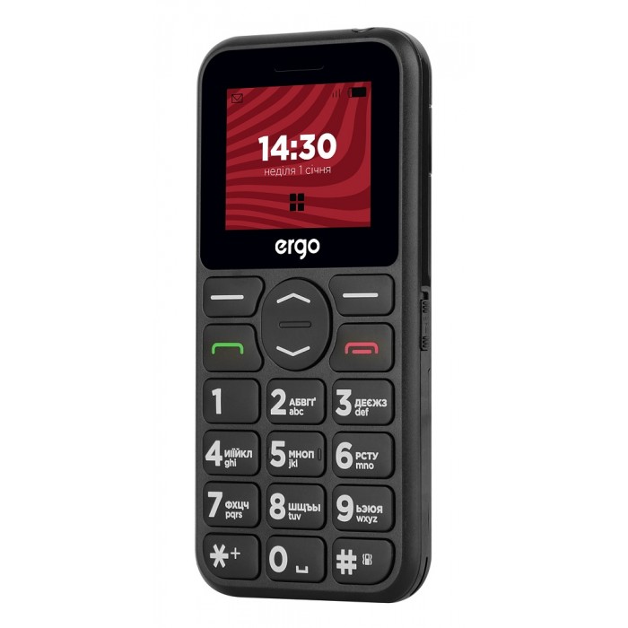 Мобильный телефон Ergo R181 Dual Sim Black