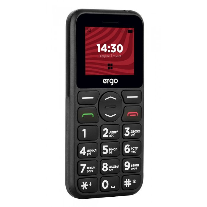 Мобильный телефон Ergo R181 Dual Sim Black