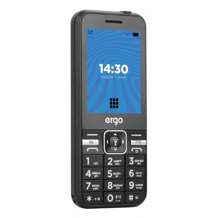 Мобильный телефон Ergo E281 Dual Sim Black