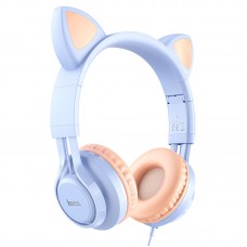 Наушники накладные Hoco W36 Cat Ear Headphones With Mic Dream Blue