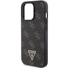 Чохол Guess 4G Triangle Metal Logo для iPhone 14 Pro Max Black (GUHCP14XPG4GPK)