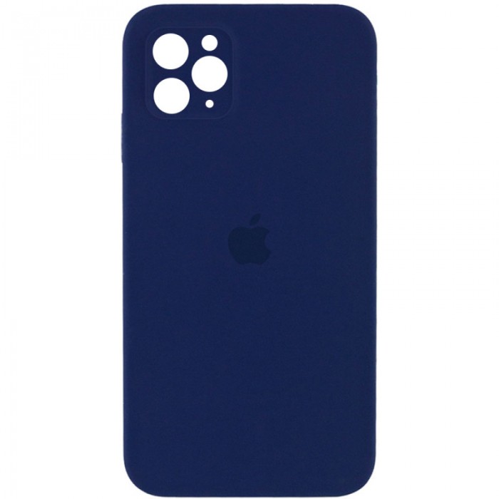 Силіконова накладка Silicone Case Square iPhone 11 Pro Max Navy Blue