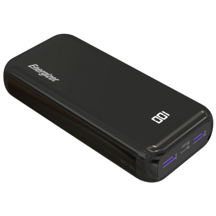 Внешний аккумулятор Power Bank Energizer UE20011PQ-20000 mAh Li-pol+TYPE-C Black