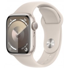 Apple Watch Series 9 GPS 41mm Starlight Aluminium with Starlight Sport Band M/L (MR8U3)