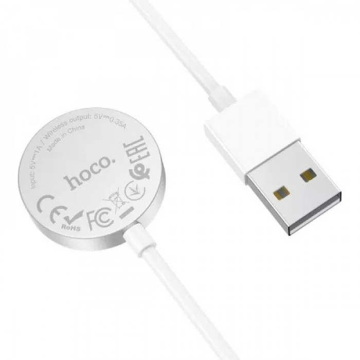 Беспроводное зарядное устройство Hoco CW39 iWatch USB White