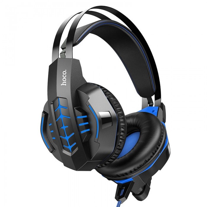 Наушники накладные Hoco W102 Cool Tour Gaming Headphones Blue