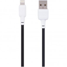 Кабель USB Gelius Full Silicon GP-UCN001L Lightning 1.2m (18W) Black/White