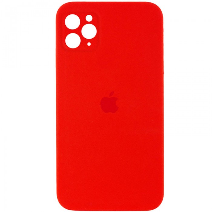 Силіконова накладка Silicone Case Square iPhone 11 Pro Max Red