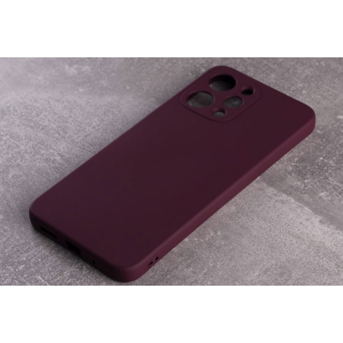 Силіконова накладка Soft Silicone Case для Xiaomi Redmi 13C Burgundy