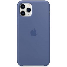 Силіконова накладка Silicone Case 1:1 для iPhone 11 Pro Max Linen Blue