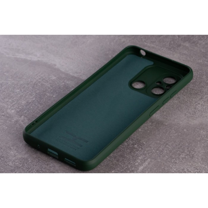 Силіконова накладка Soft Silicone Case для Xiaomi Redmi 12C Dark Green