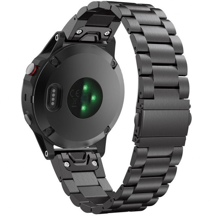 Ремінець Tech-Protect Stainless для Garmin Fenix 5 | 6 | 6 Pro | 7 Black (9589046920219)