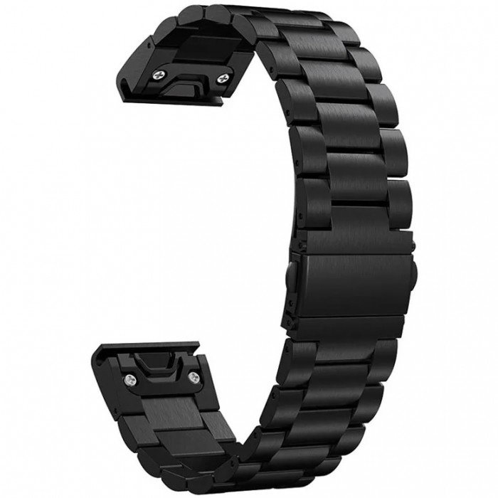 Ремінець Tech-Protect Stainless для Garmin Fenix 5 | 6 | 6 Pro | 7 Black (9589046920219)