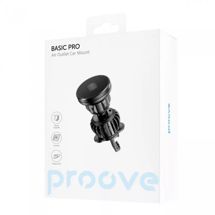 Автодержатель Proove Basic Pro Air Outlet Car Mount Black