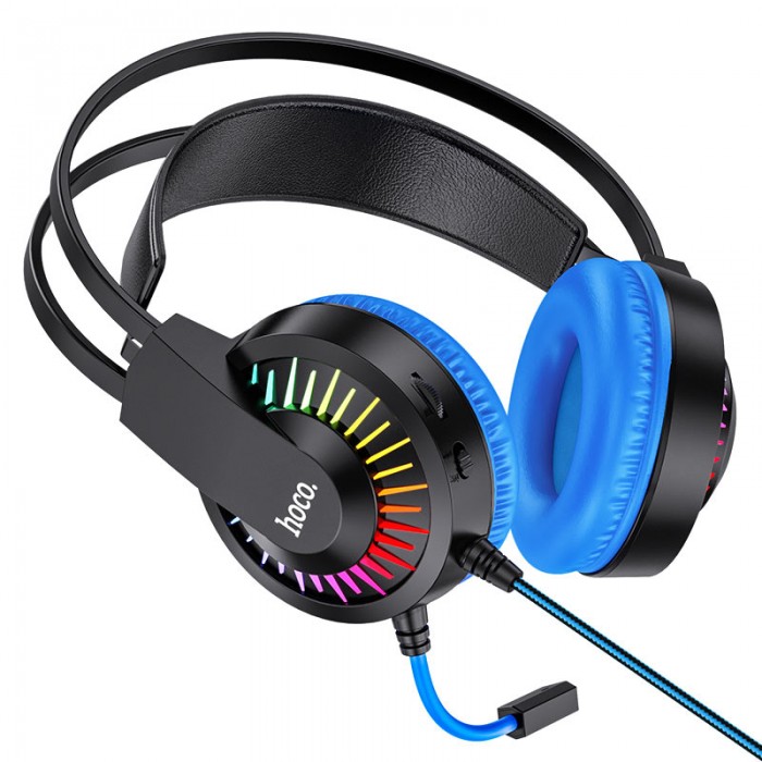 Наушники накладные Hoco W105 Joyful Gaming Headphones Blue