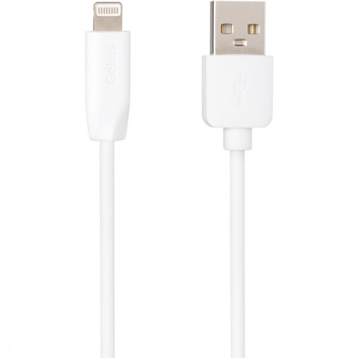 Кабель USB Gelius One GP-UC117 Lightning 1m (12W) White